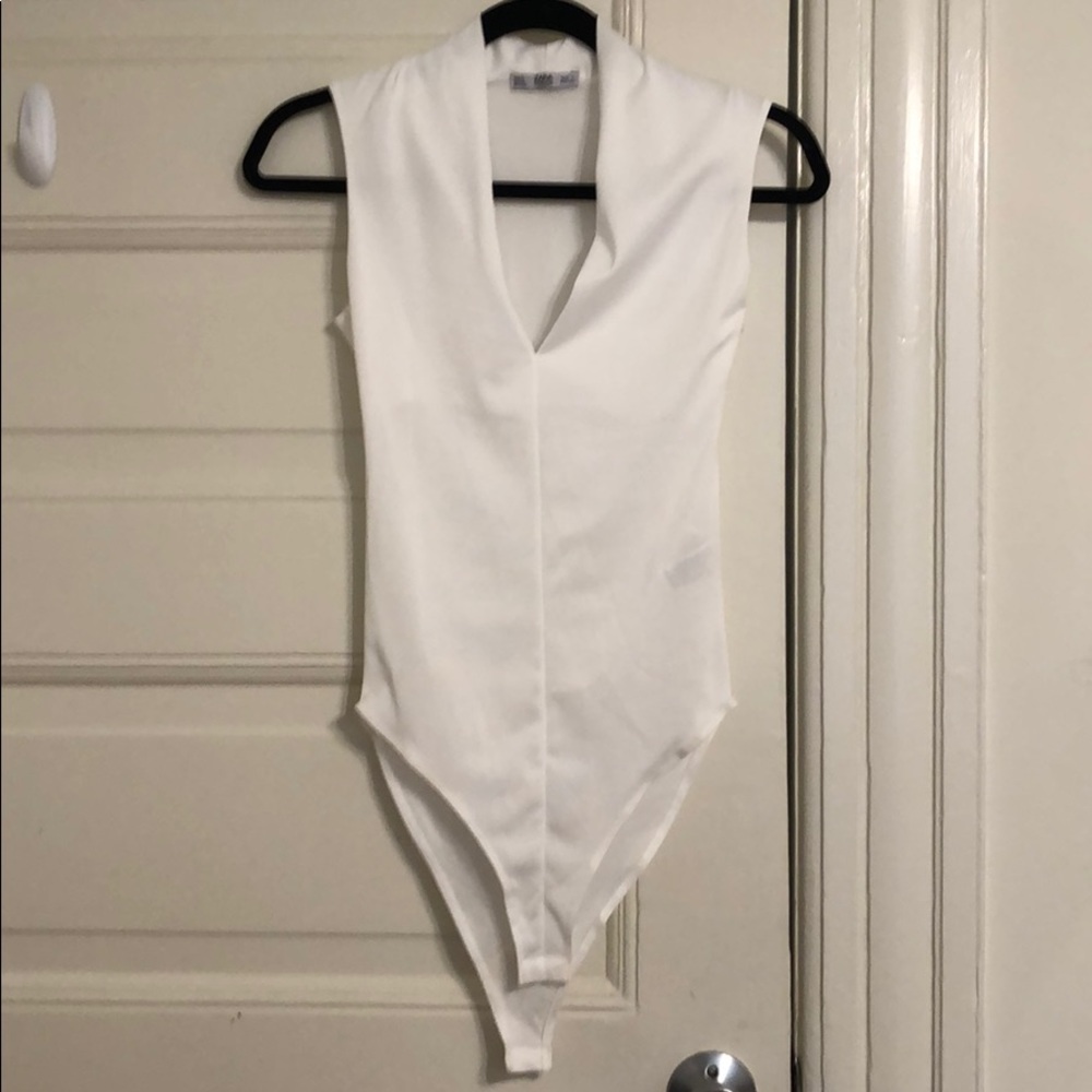 Zara low V bodysuit